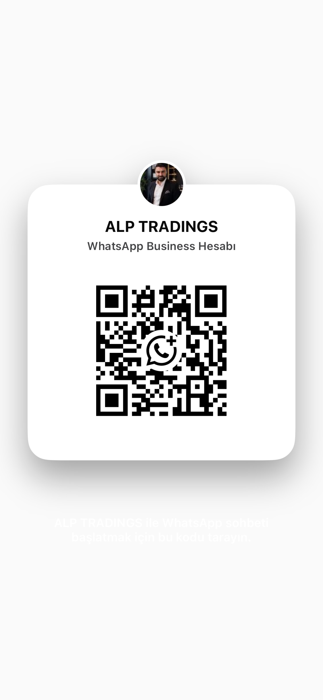 ALP TRADINGS WhatsApp Business QR code